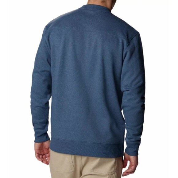 Columbia Men's Size L Blue Crewneck Sweatshirt Cotton/Polyester Blend M0816 - Picture 2 of 8